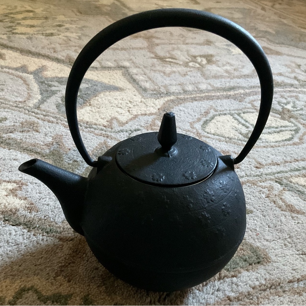 Japanese Cast Teapot Cherry Blossom Sakura